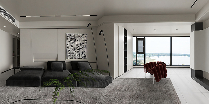 小坤设计-暗黑风-装修设计方案