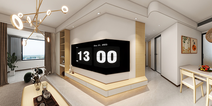 小美配色-云麓小院-改厨房-装修设计方案