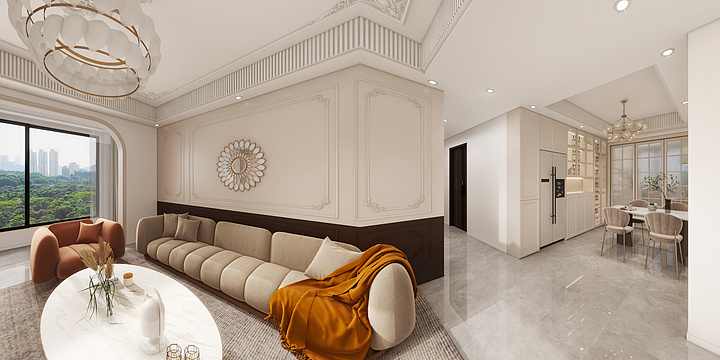 badboy123-金庭御景湾140-法式-装修设计方案