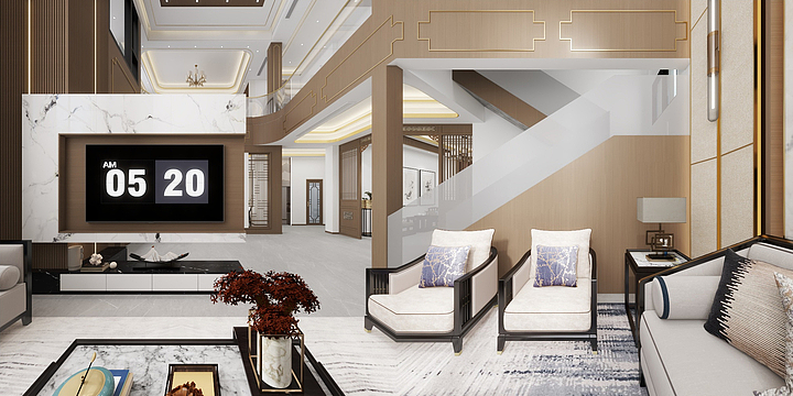 德众(晨风)-上坡村别墅-装修设计方案