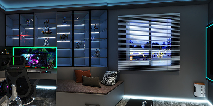 程士菠無相设计-电竞房-1-装修设计方案