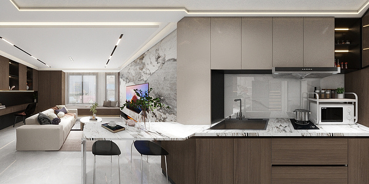 孤清风-德耐尔全屋定制 金岸国际一号公寓楼-装修设计方案