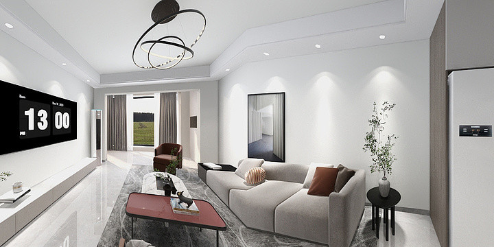 陳熹設計-莱茵公馆12-1-1203雅居-设计师陈熹-装修设计方案