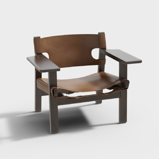 Wabi-Sabi Antique Style Wing Chair