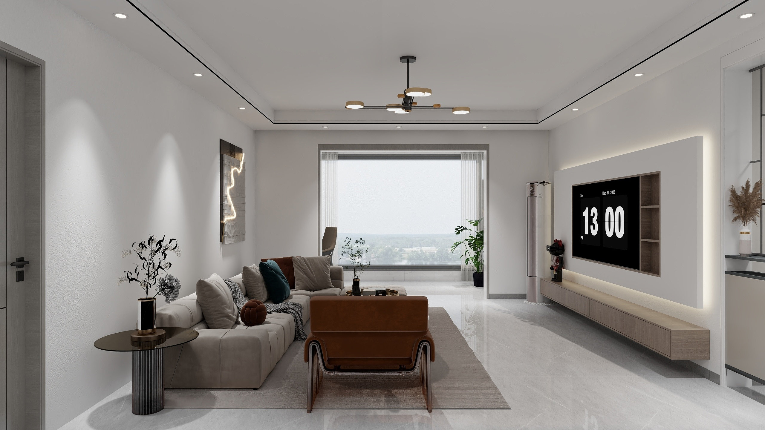 艺雅丽-131现代风格装修效果图