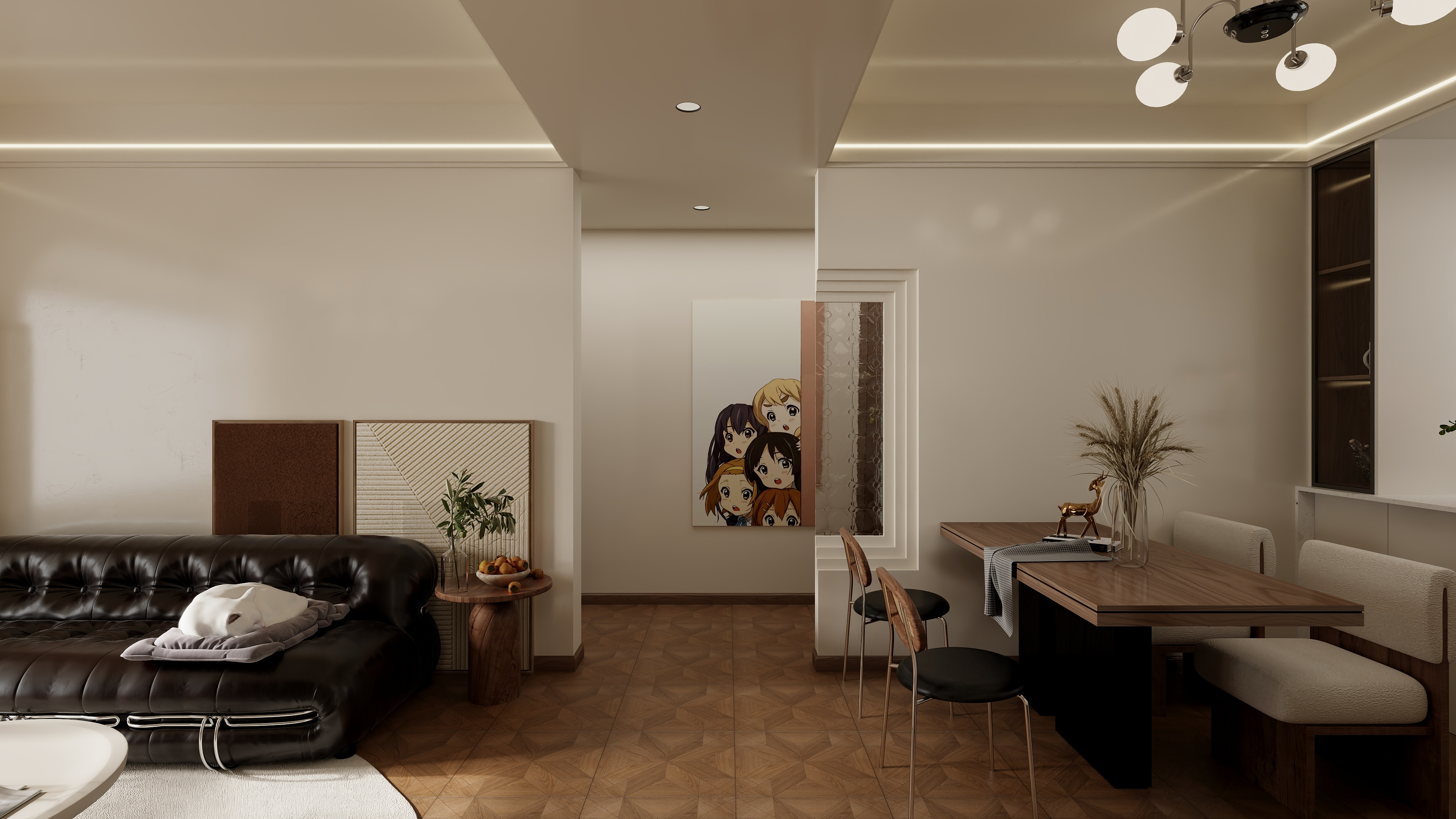 玺玖-复古三室-装修设计方案