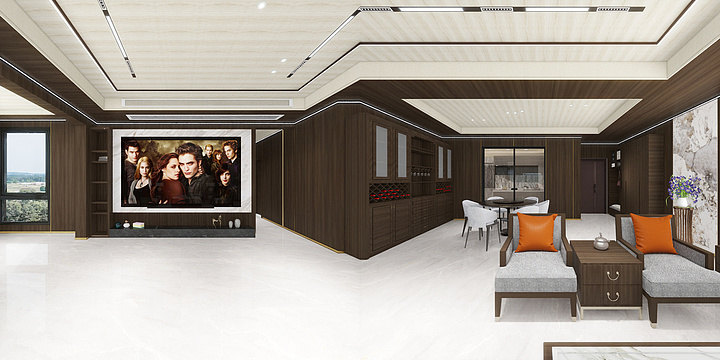 仁怀市天美集成墙面经营部-隆贸城3栋20-1现代轻奢，樱桃木，定制木作进行中-装修设计方案