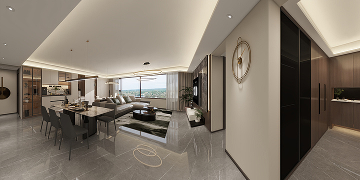 室内装饰全案设计-舜山府160平-装修设计方案