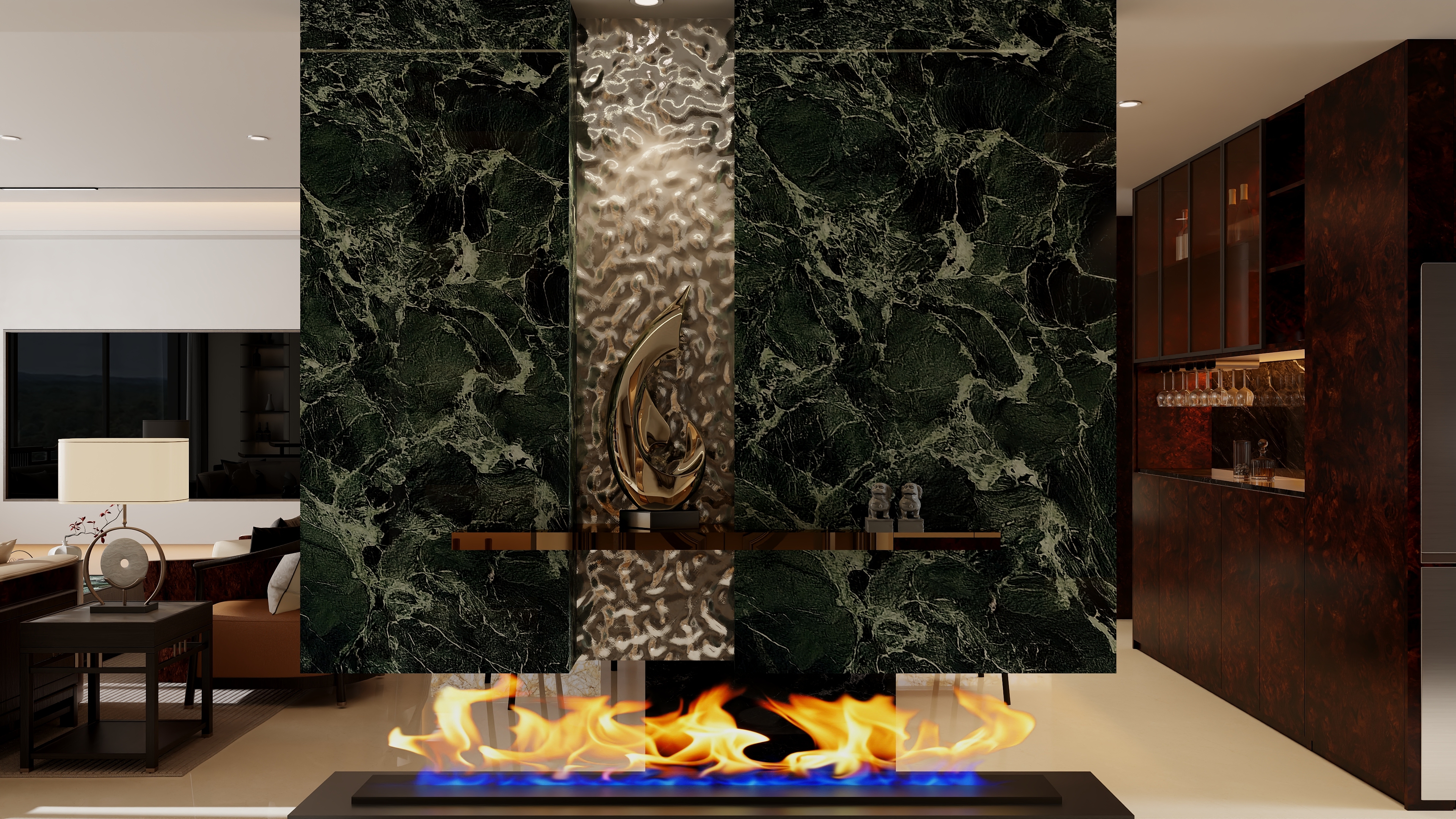 书涵|Harder-《回归东方》158m²新中式风格装修效果图