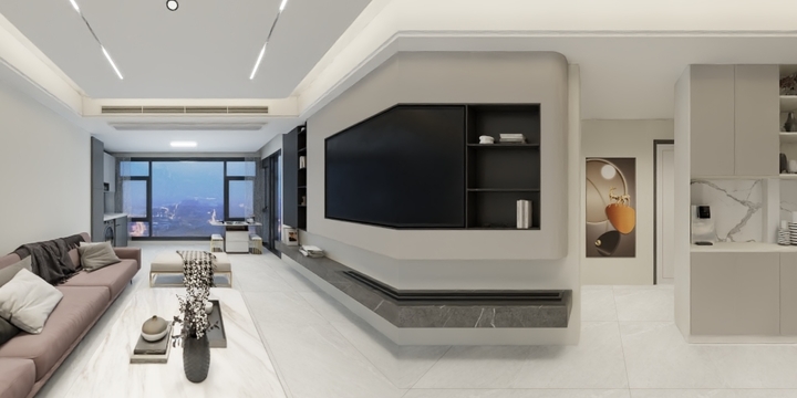 天一空间-辛工-公园壹号2栋1-2202【郭总】效果图-装修设计方案