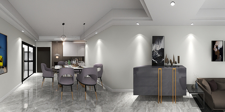 至美焕新设计工作室-太湖汇景93b户型现代简约-装修设计方案