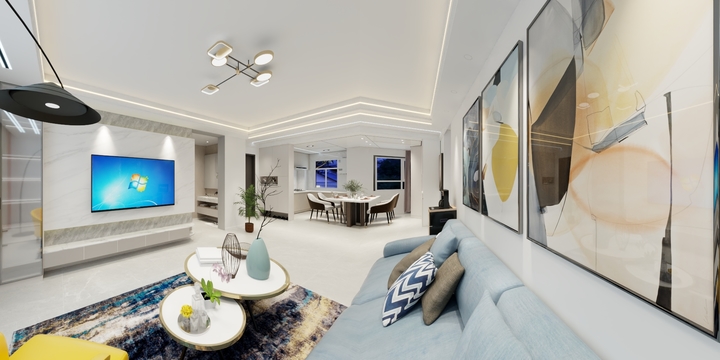 鹏庭装饰设计-阳光丽景6-2-301栋平面图-装修设计方案