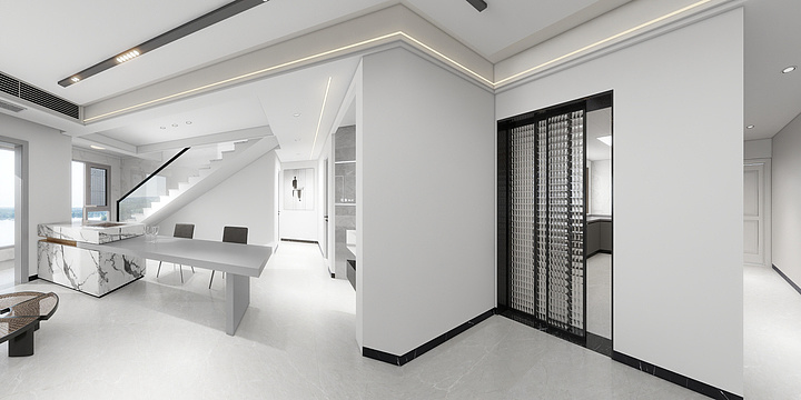 Design庭华装饰彭-御景苑45栋2602效果图-装修设计方案