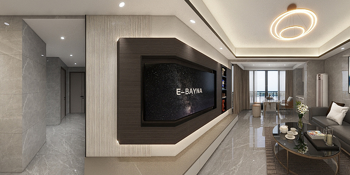 风采设计-绿湖云庭3-05#雅居-灰黑风-装修设计方案