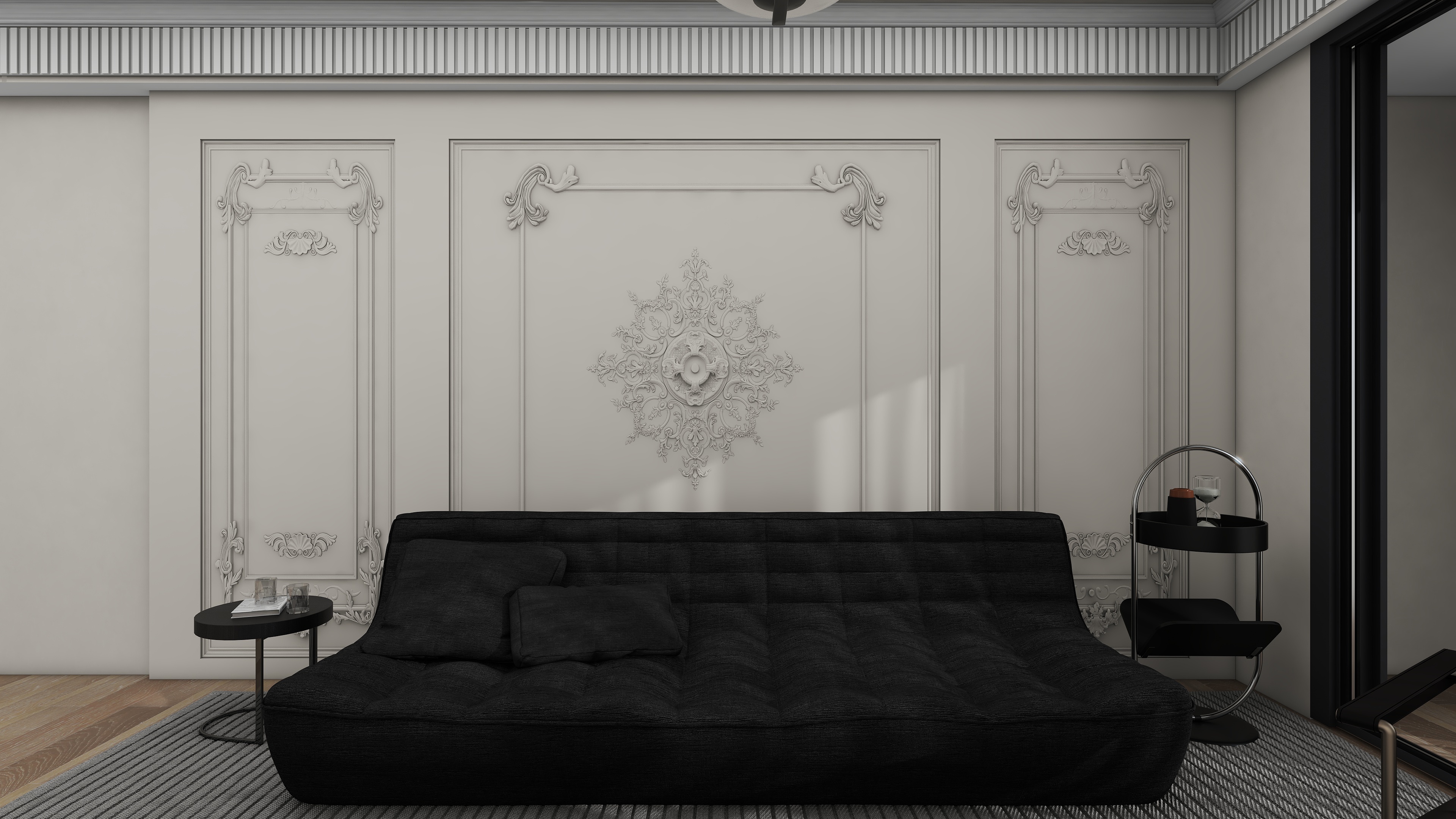 Jerry-空间设计-美式110㎡3室装修效果图