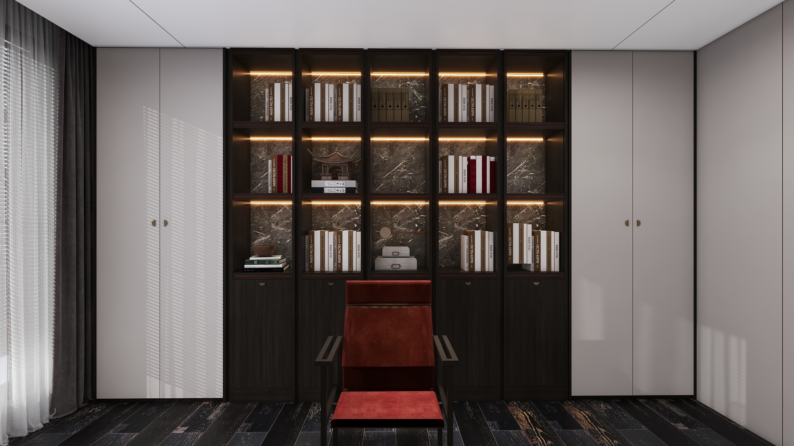 凝可设计-新中式4室-踏雪寻梅装修效果图