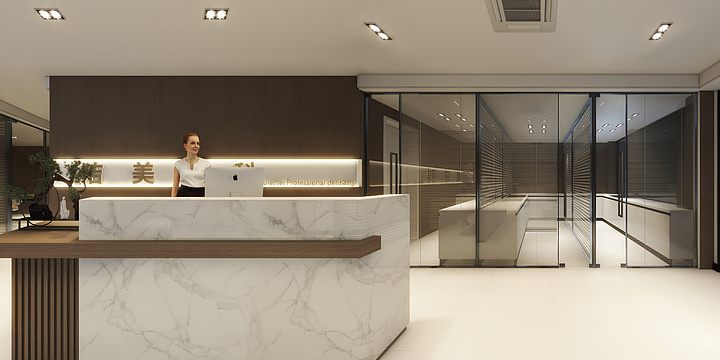 欧凯装饰1.8855871200-付井洁美牙科-装修设计方案