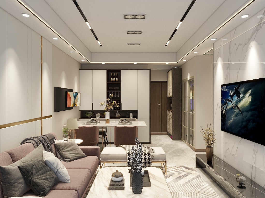 风筝设计工作室-硬装专业等级考核户型-副本-装修设计方案