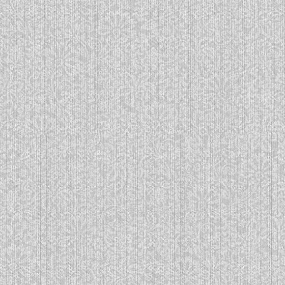 White Chemps Elys2 Flowers Seamless Wall Fabric