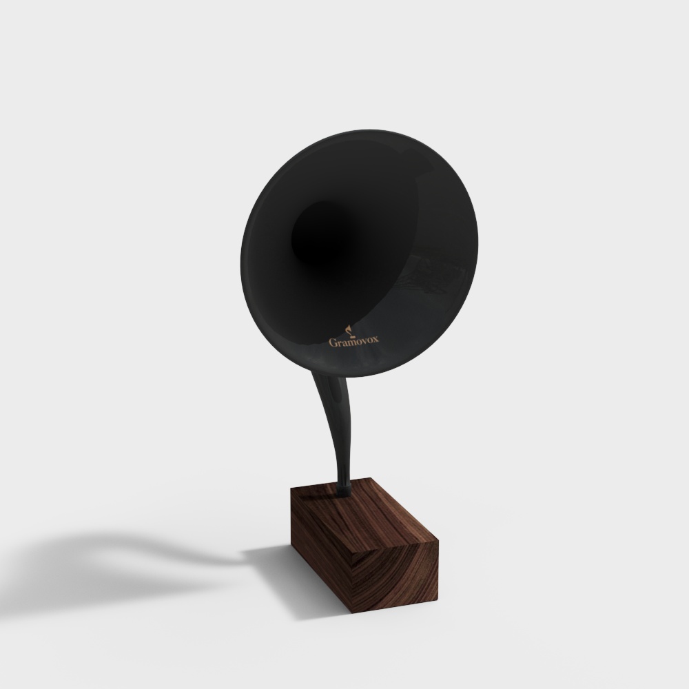 现代留声机摆件3D模型