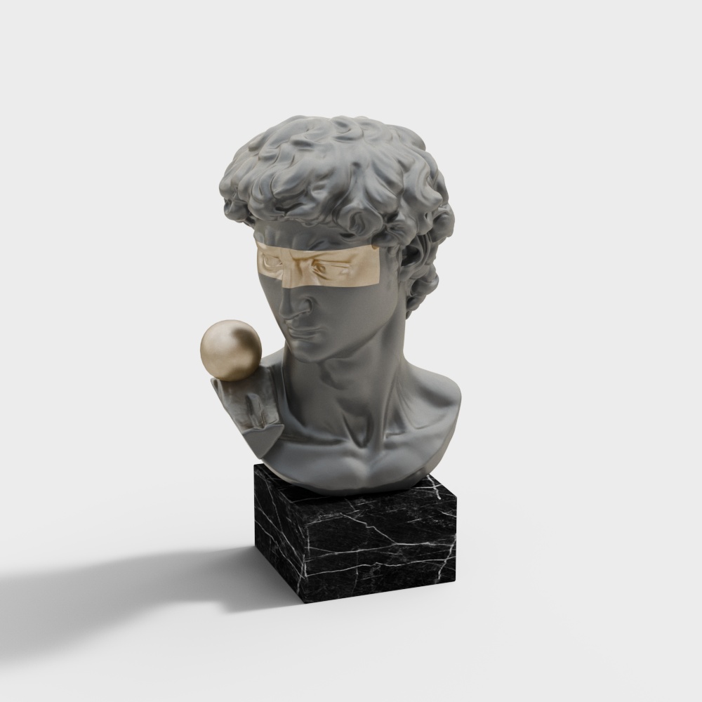 现代装饰摆件3D模型