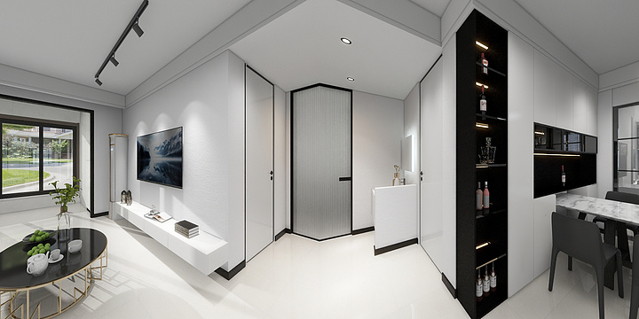 曼-曼-87㎡2室-装修设计方案