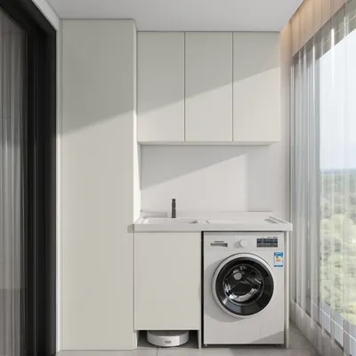 Modern Minimalist Laundry Room Design