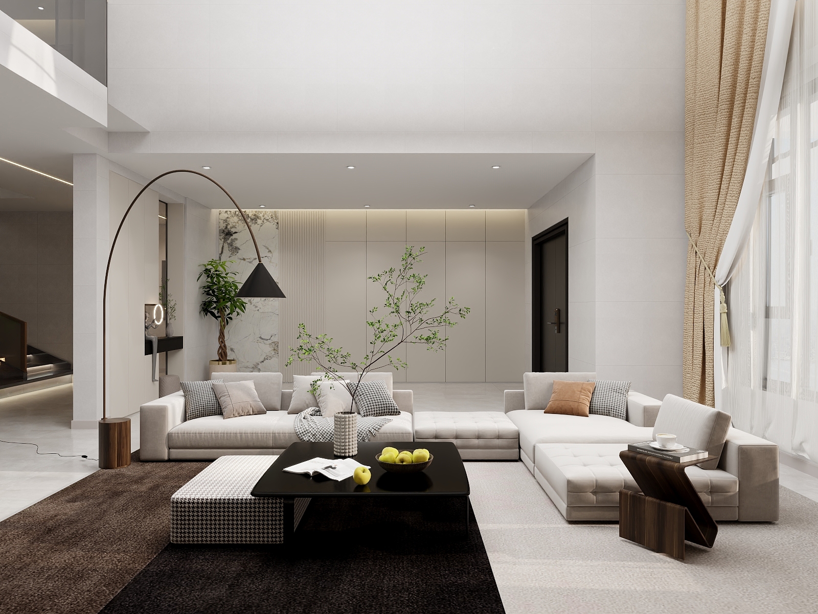 吴爽-现代轻奢风格复试设计装修效果图