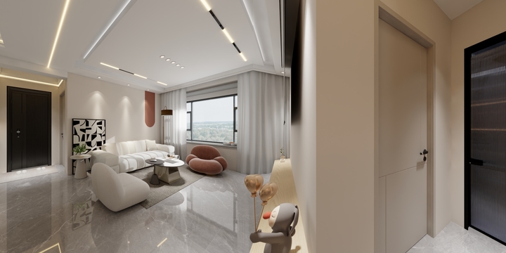 上善若水MSBr-揽境 108三房两厅 奶油风-装修设计方案