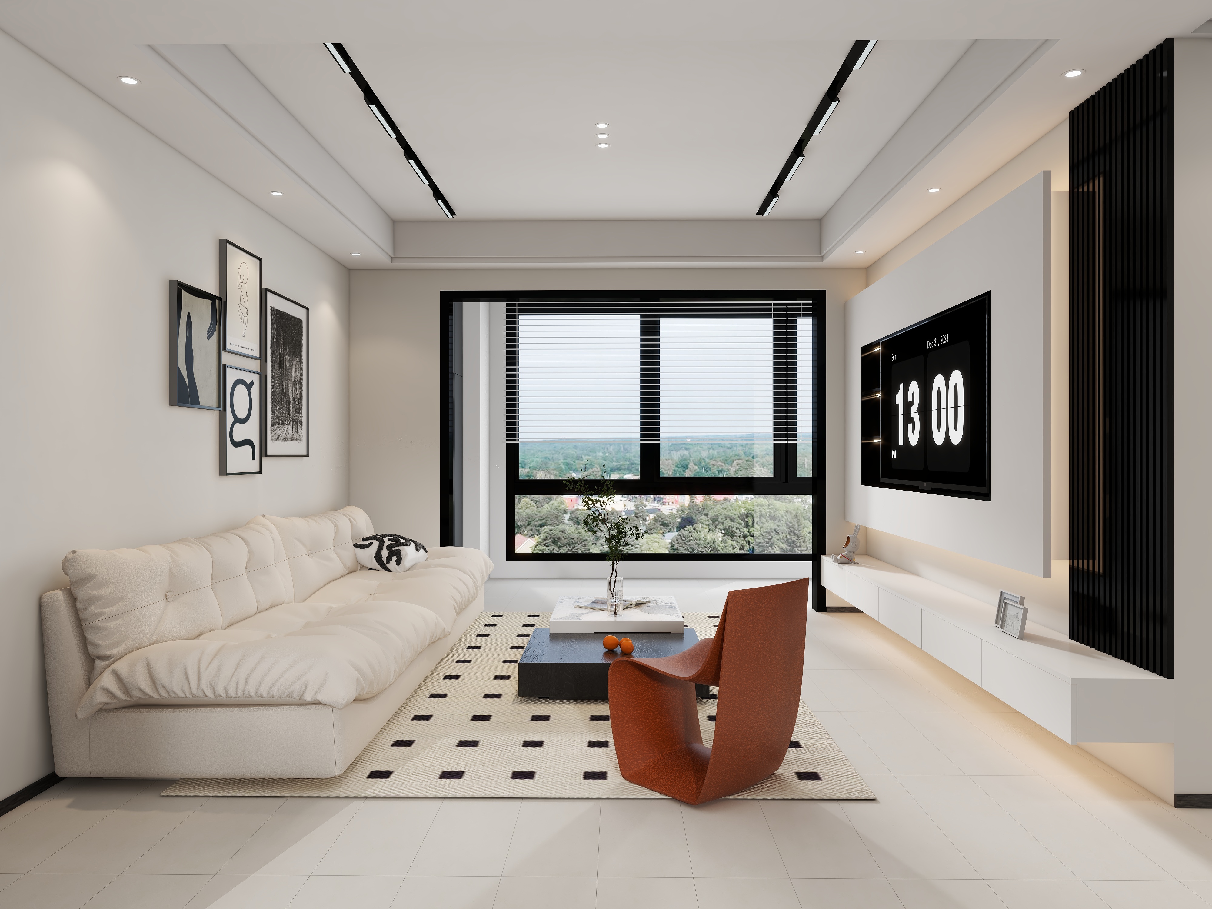 熬夜奇迹-黑白灰情调-装修设计方案