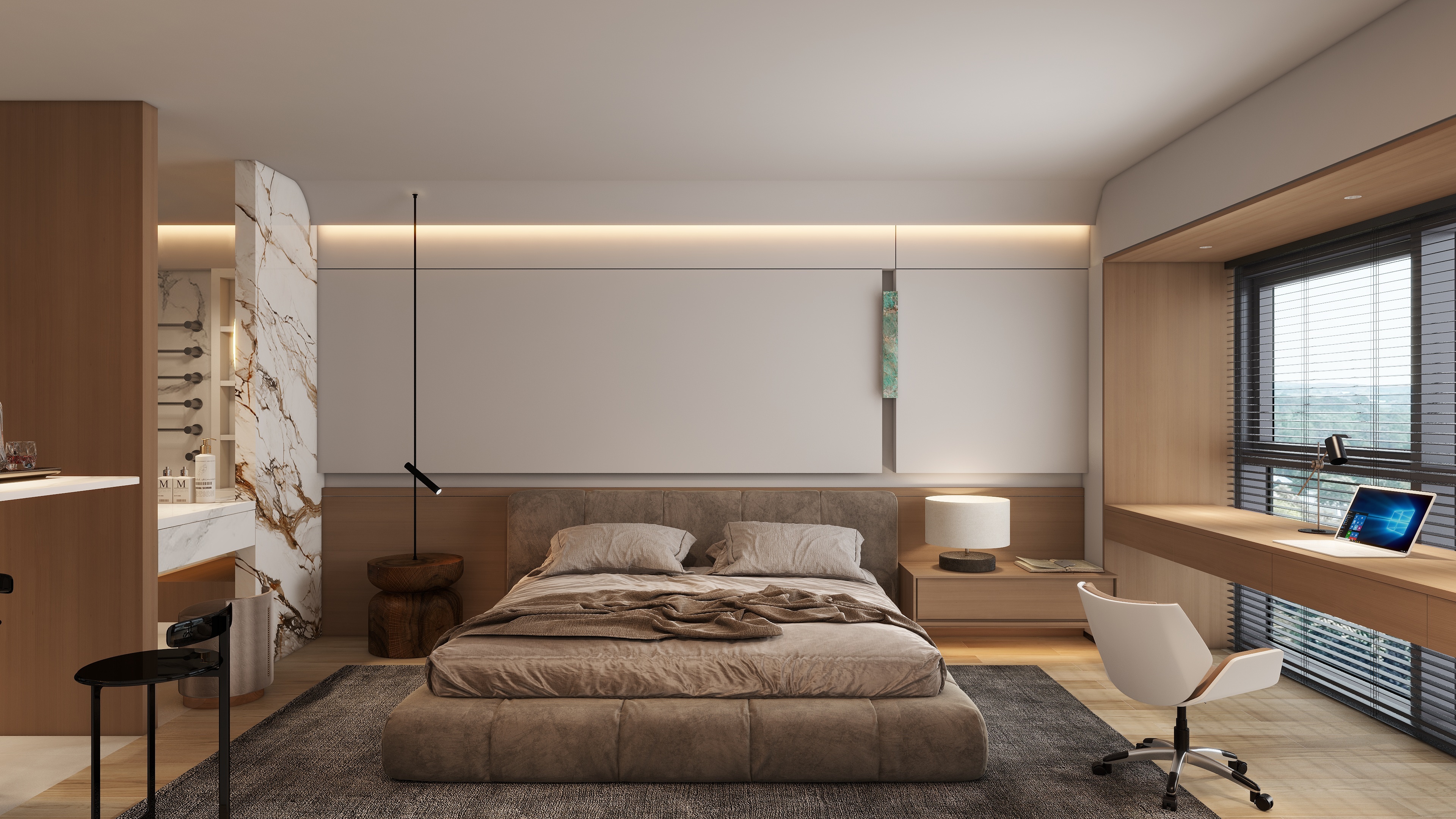 茶韵风轻-大象城现代简约40㎡-装修设计方案