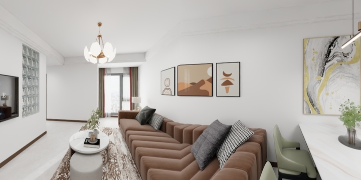 金展设计-明尚东苑81㎡3室-装修设计方案