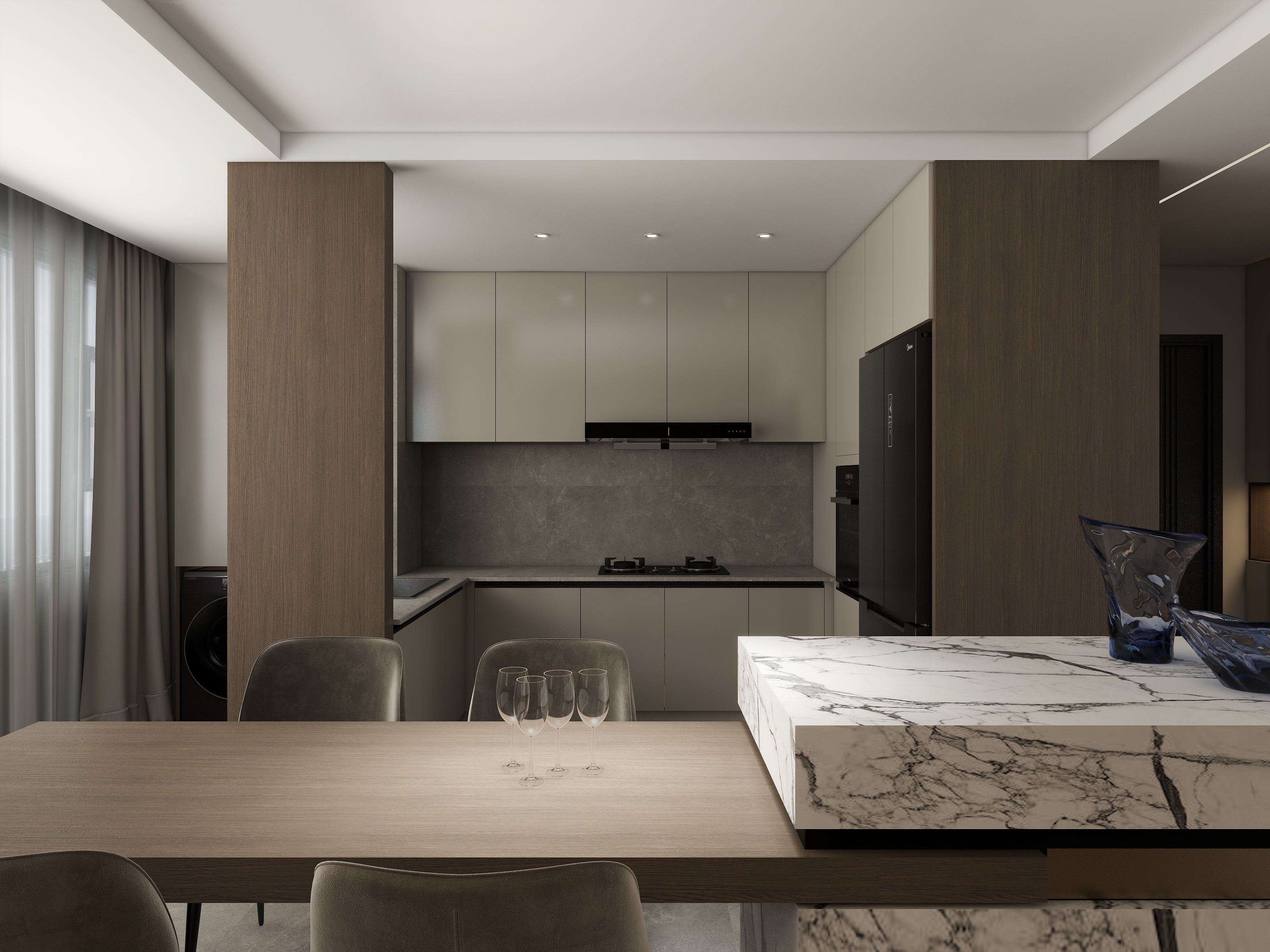 SAPREXDESIGN-保利·和光尘樾 160平 现代简约-装修设计方案