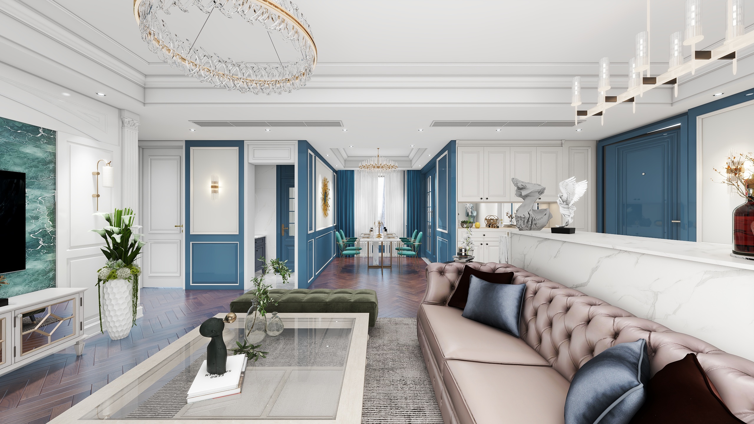 胡*华-125㎡3居美式-装修设计方案