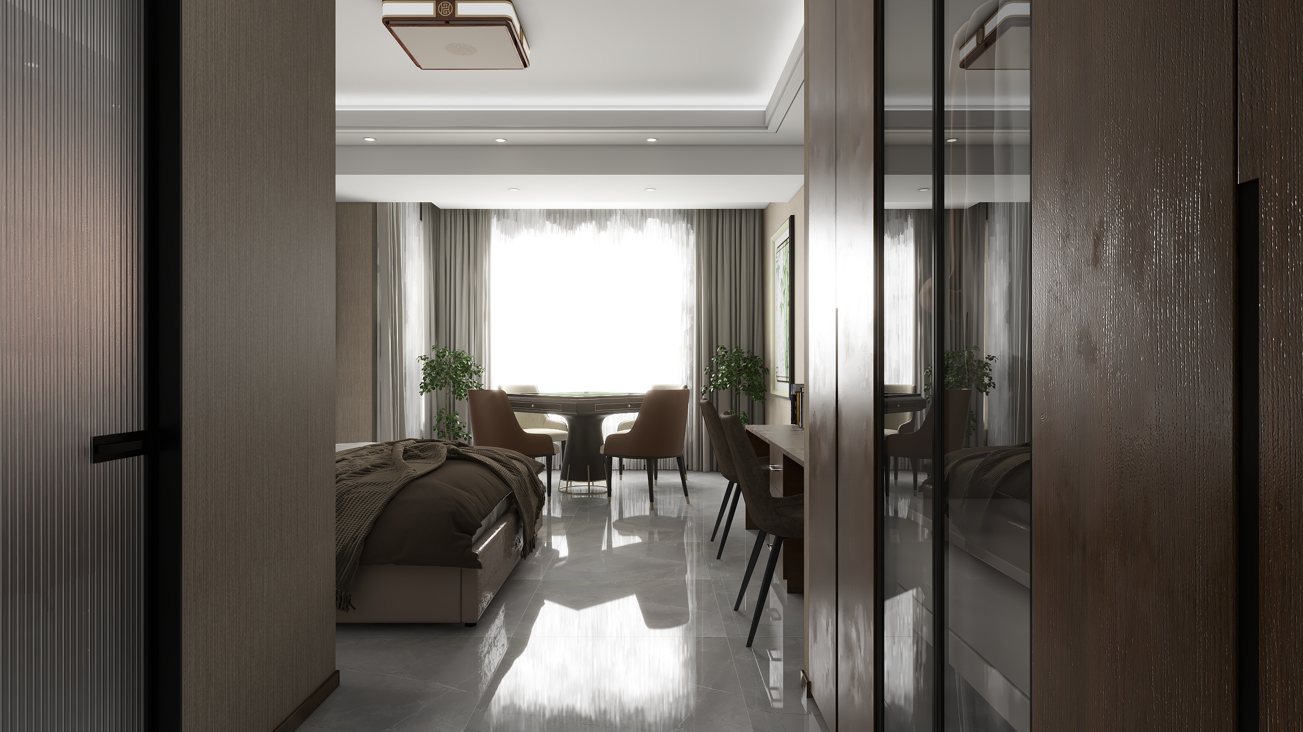 後宅-71㎡2室新中式-装修设计方案