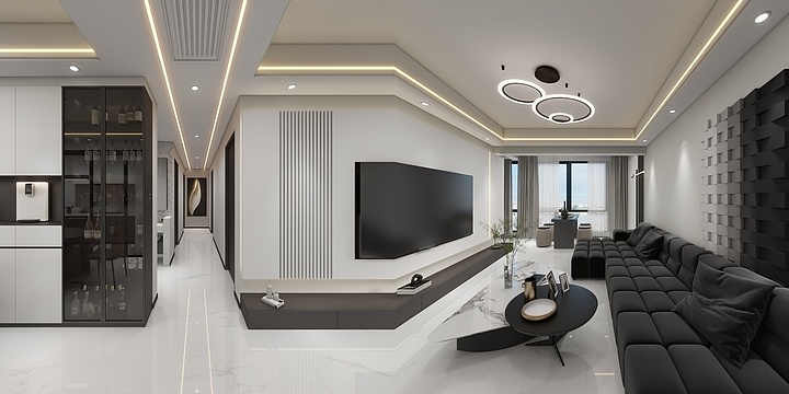 郴州丽莎-九龙湾 - 22楼现代风格-装修设计方案