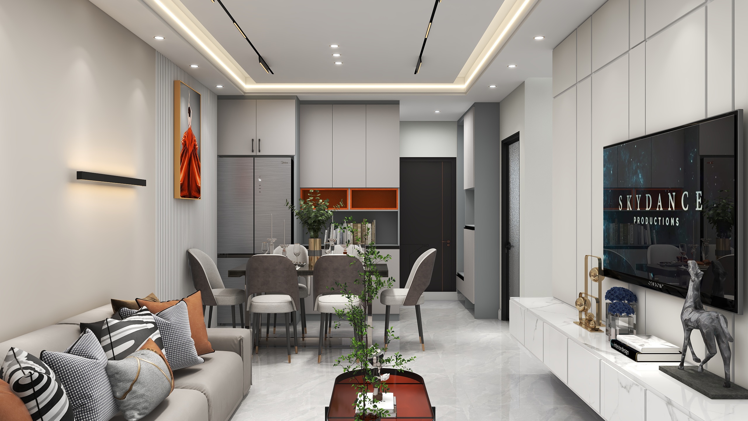 全案设计丨逯浩-海德公园81㎡2室-装修设计方案