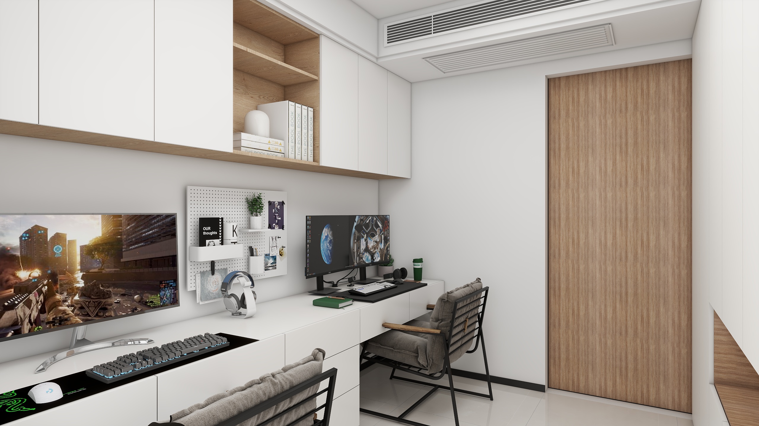 LIQIAN....-中古风三室两厅-装修设计方案