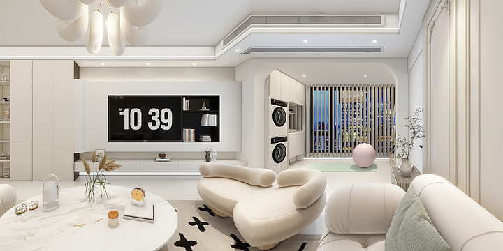 李晓芮-联投03户型110平【奶油风】-装修设计方案