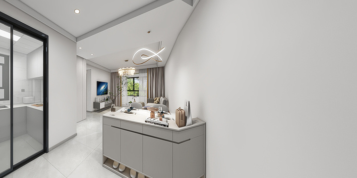 一路生花middot-中冶未来城一期-简约风-装修设计方案