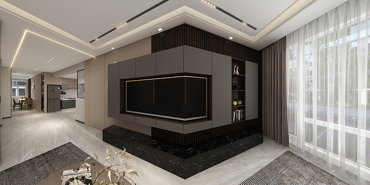 室内装饰全案设计-梅河口龙湖蓝山-装修设计方案