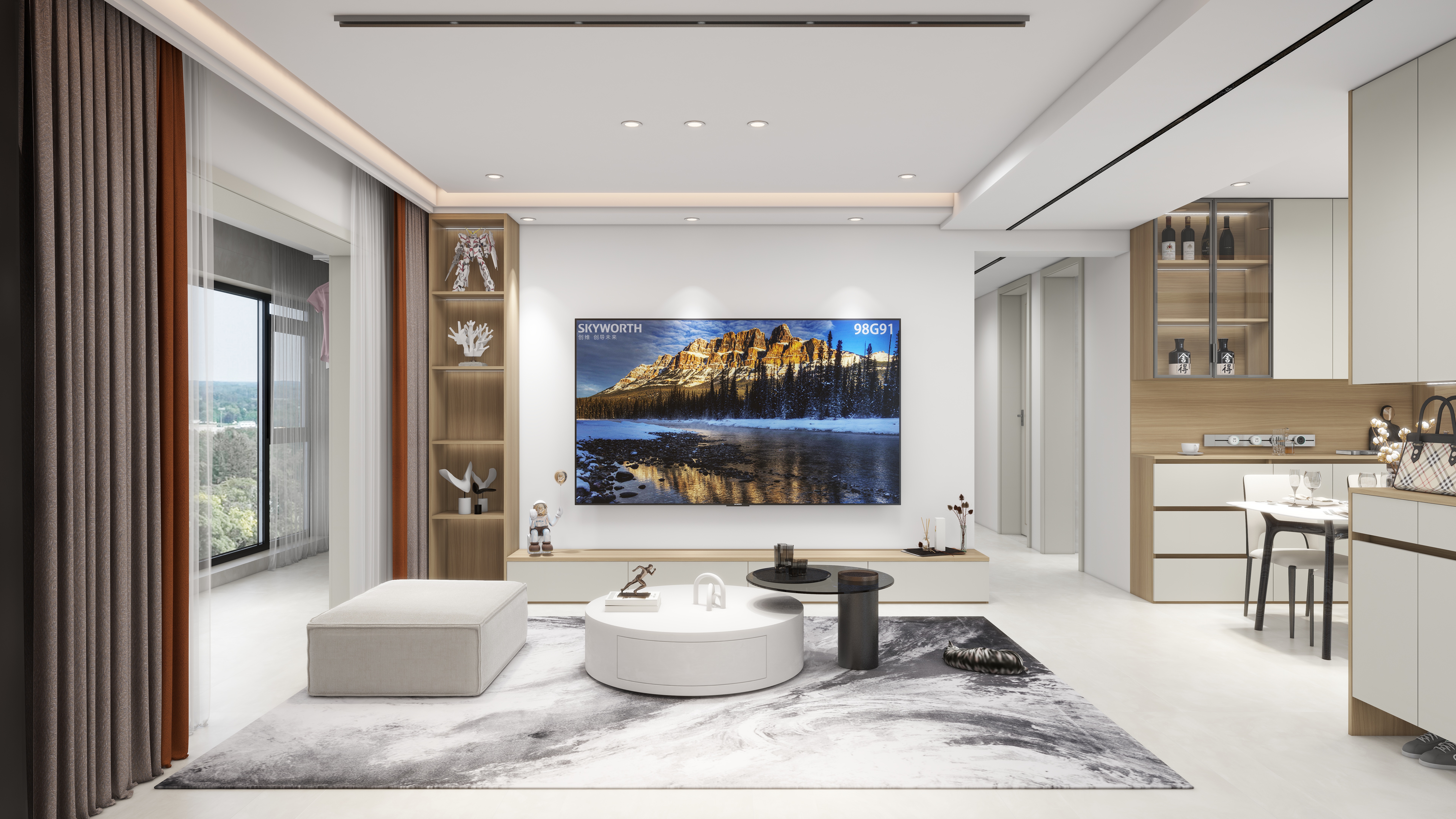 全屋定制江设计-世尊府111㎡-装修设计方案