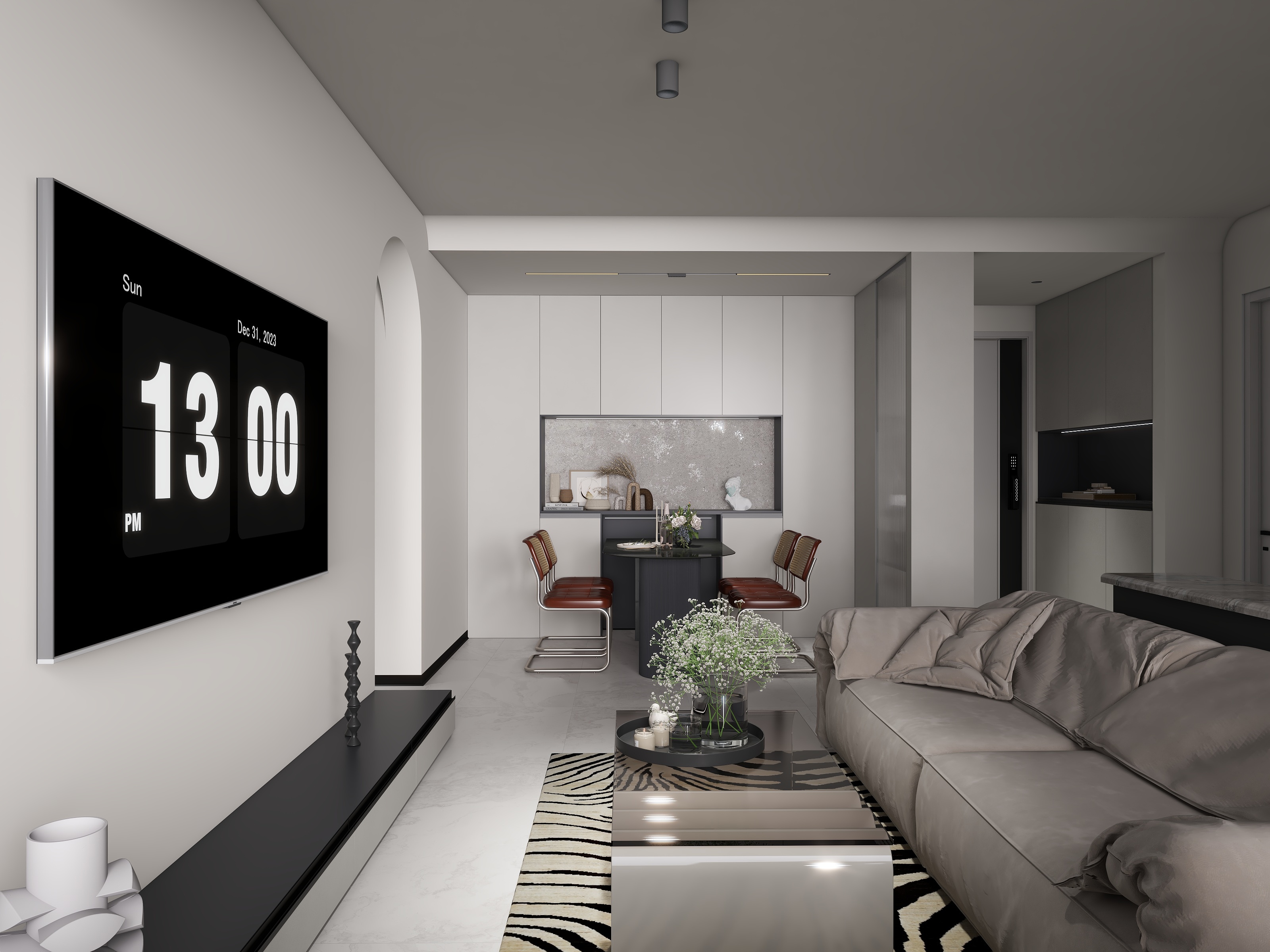 心窝设计工作室-和光尘樾丨现代极简丨110㎡小三居-装修设计方案