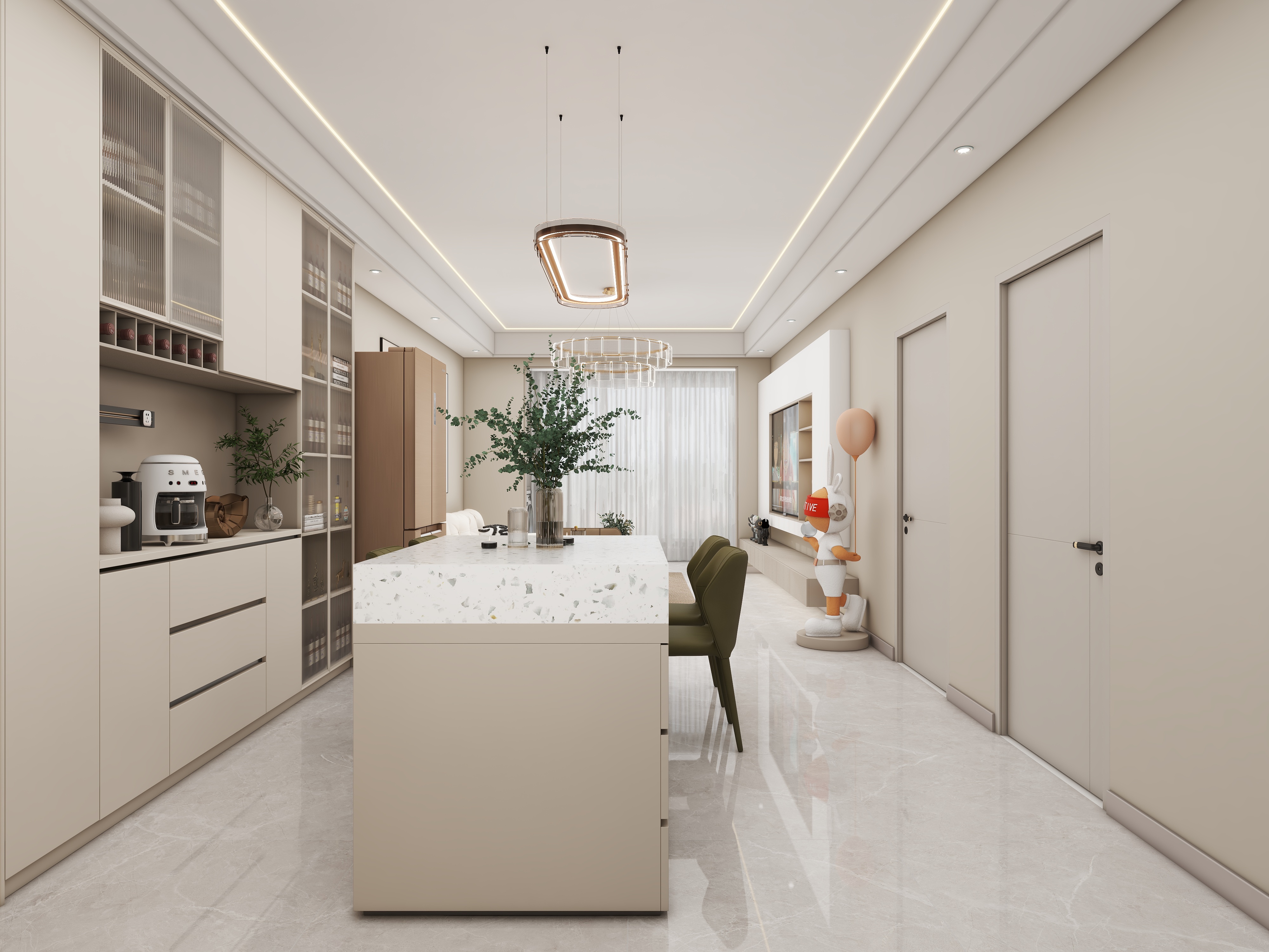 壹诺设计工作室-现代简约装修效果图