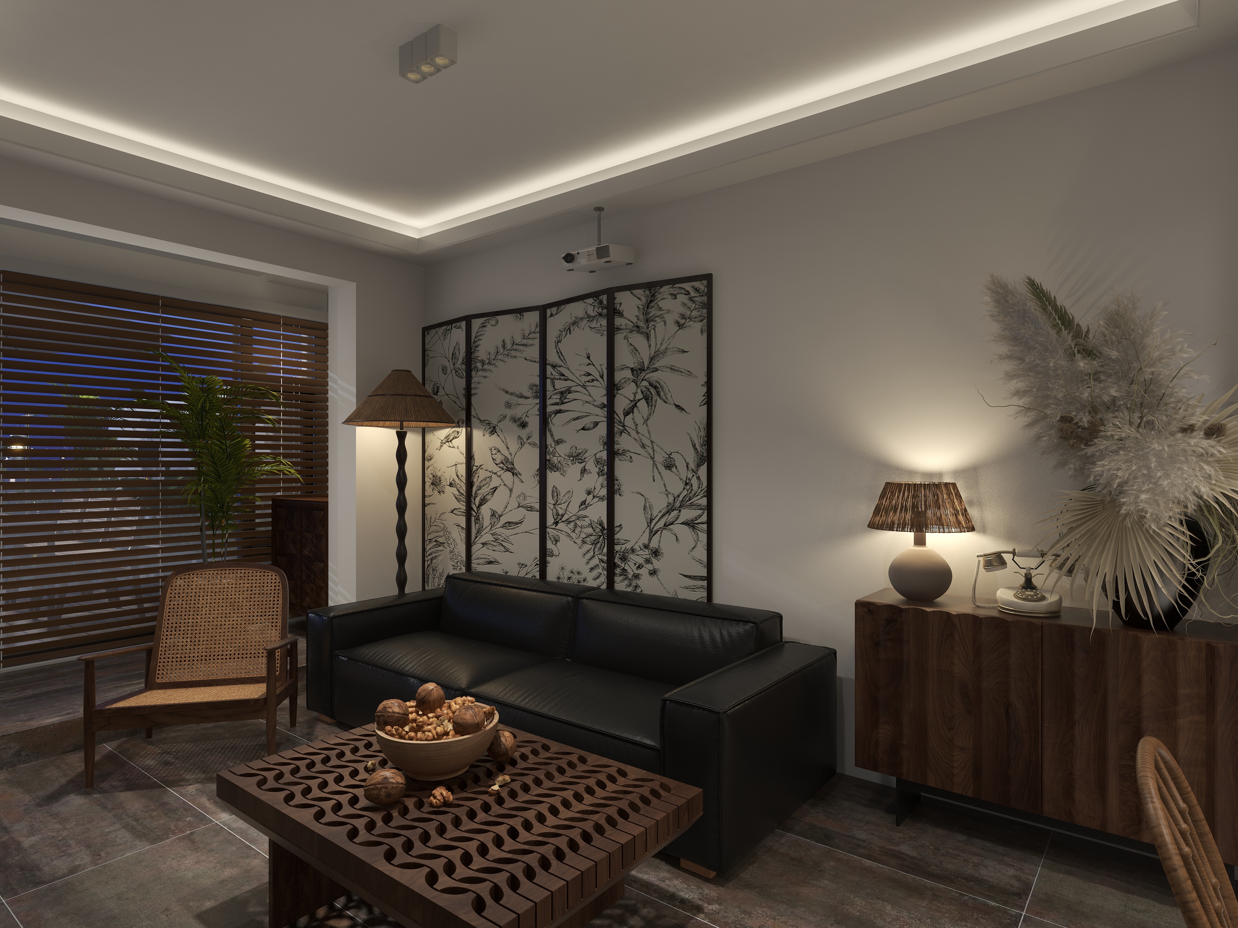 楚瑜设计-50㎡南洋复古风小家-装修设计方案