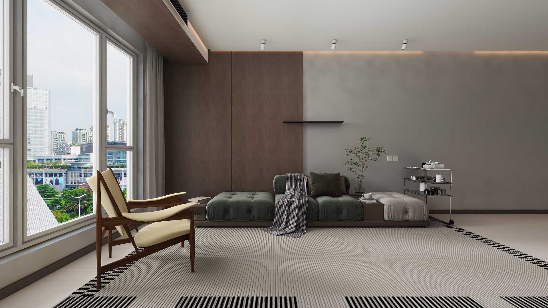 十一空间陈方宇-银通公园里  110平 中古风-装修设计方案