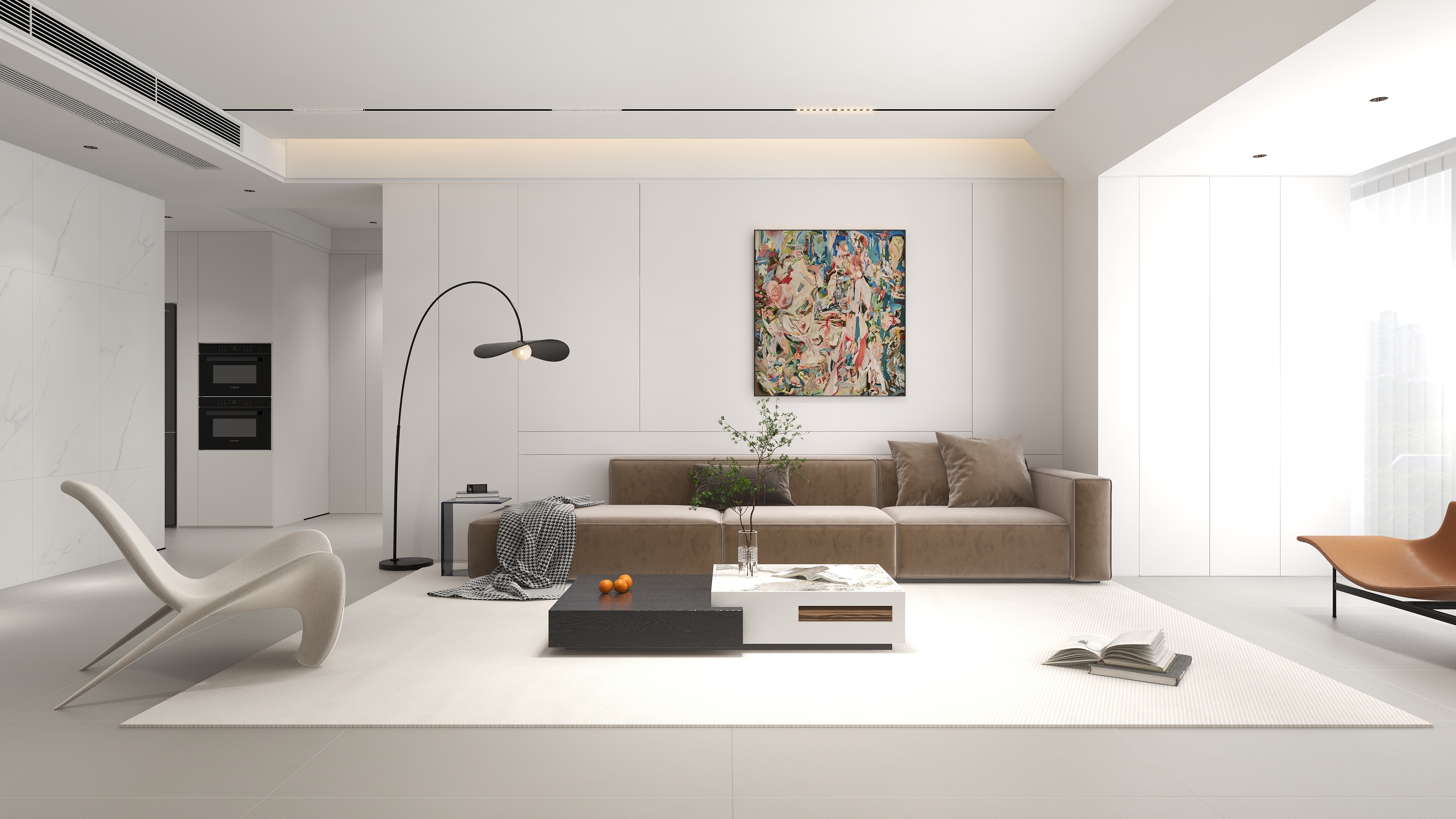 书涵|Harder-【曙光】107m²现代空间装修效果图