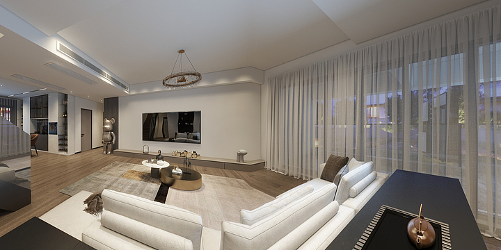 俊呈嘉合装饰-北大资源紫境府184m²161㎡3室-装修设计方案