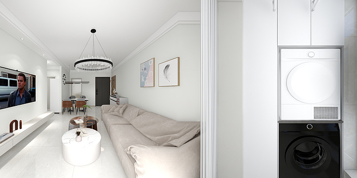 刘鹏程-廊坊-合生龙河湾壹号-B户型东户-装修设计方案