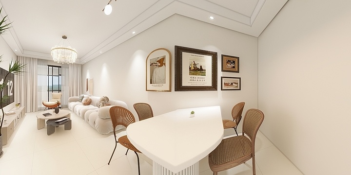 张国强-硬装专业等级考核户型-副本-装修设计方案